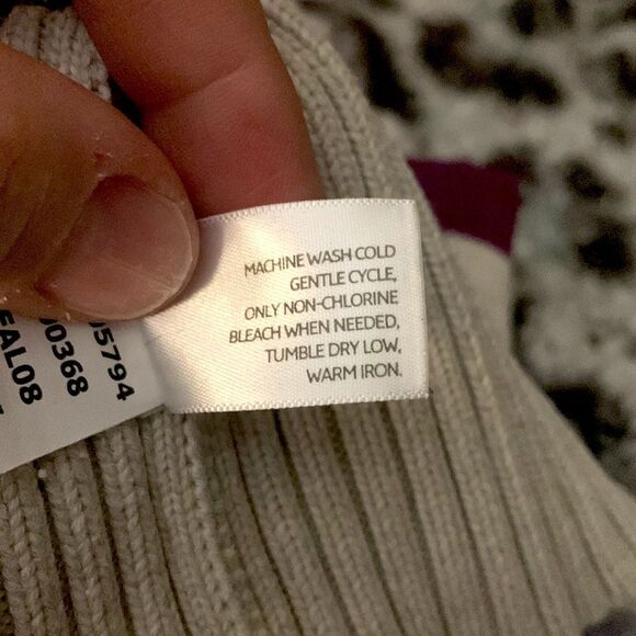 Old Navy | Girls Tan Red Pink Brown Striped Sleeveless Knit Sweater Dress Size S - Picture 11 of 14